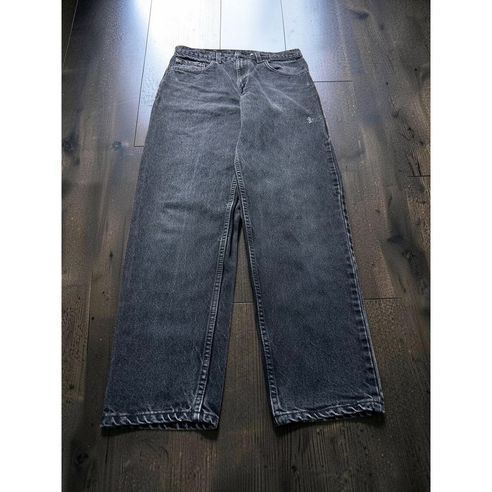 Vintage Levis 550 Relaxed Fit Tapered Leg Black Jeans Made in USA 32x32